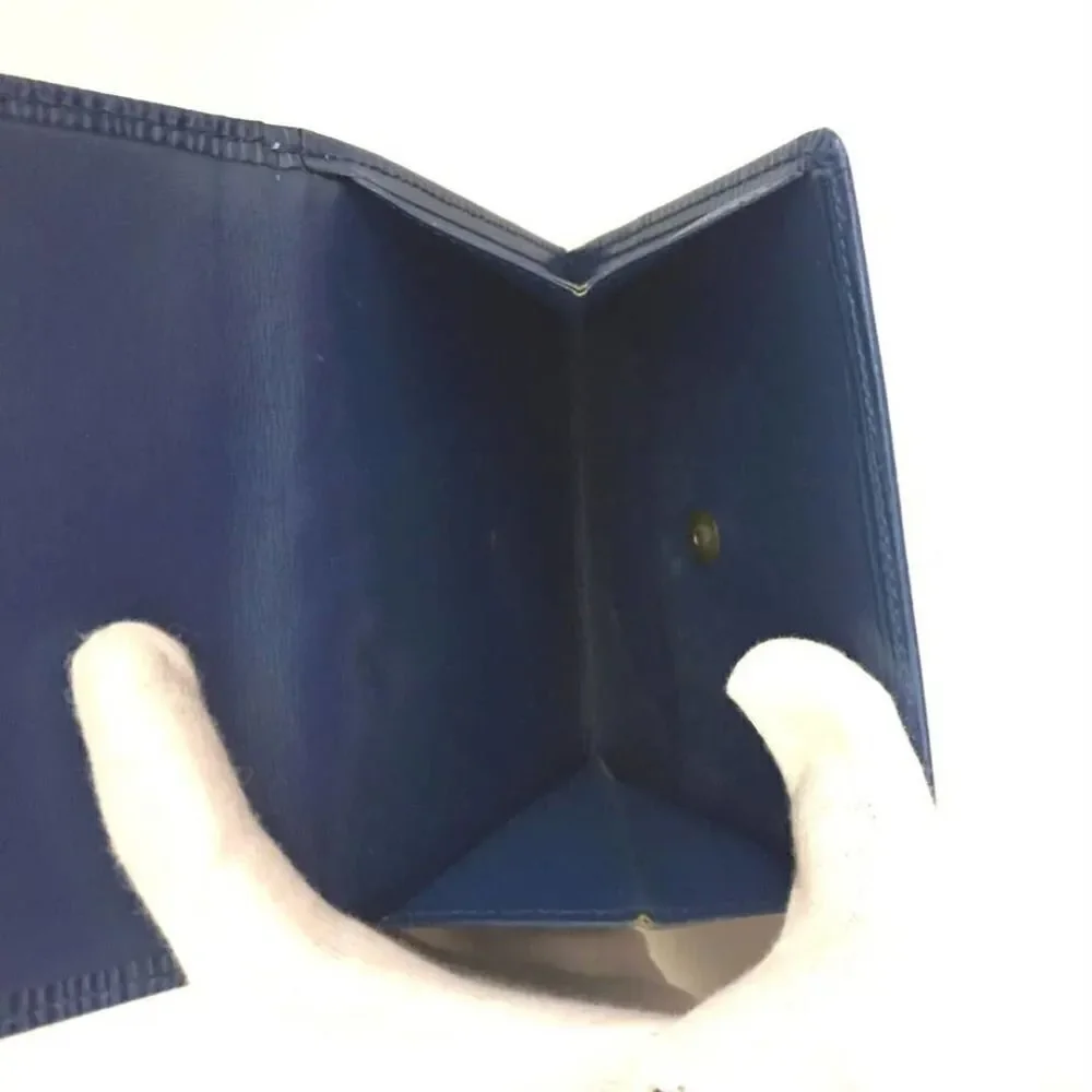 Authentic Louis Vuitton Epi Porte Credit Leather Trifold Wallet /1F8049. MI0984.